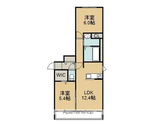アトランティス朝日【5階】の間取り