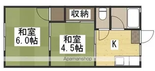 ミズハタコーポ【203号室】の間取り