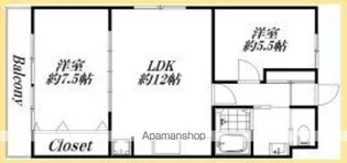 コンフォール蜆塚【3階】の間取り