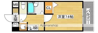 ヴィーブル三国ヶ丘【407号室】の間取り