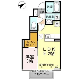 フィオーレ石堂【1階】の間取り