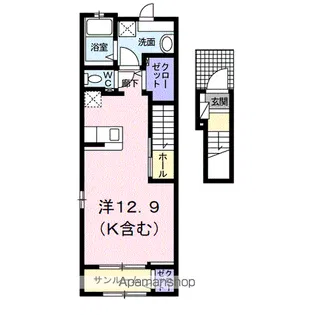 レガリア医学部前【2階】の間取り