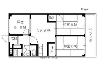 エクセル丹波橋【201号室】の間取り