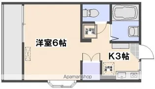 イースト殿山【1階】の間取り