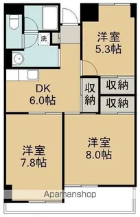 サンシャイン菊平ビル【4階】の間取り
