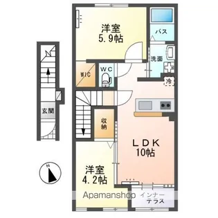 パトリ(PATRIE)【2階】の間取り