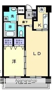 アルファレガロ栗林【204号室】の間取り