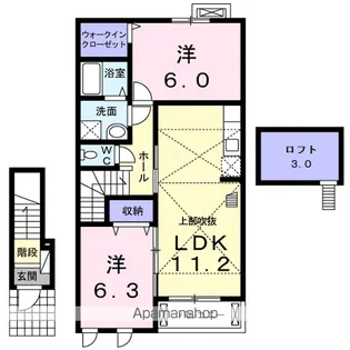 セゾン ジュレ【2階】の間取り