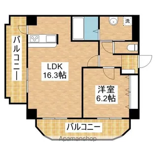 1LDKの間取り画像