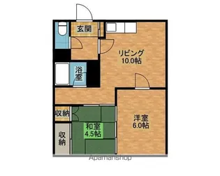 12号線ビル【302号室】の間取り