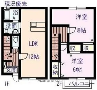 ラフィネ【1階】の間取り