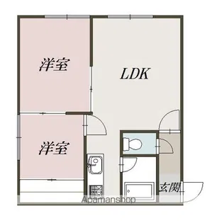 エスコート317【2階】の間取り