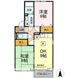 インペリアルヒルズ Ⅱ【1階】の間取り