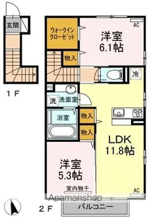 ヴィラコートJ5【2階】の間取り