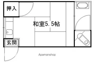 豊和荘【10号室】の間取り