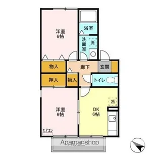 イーグルガーデン AB【1階】の間取り