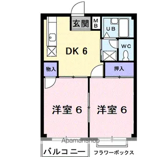 エルディムパークサイド【2階】の間取り