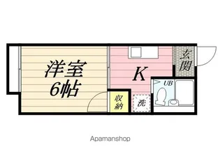 サンプレイスマキノ【106号室】の間取り