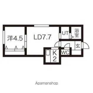 VILLA大通・煌(コウ)【2階】の間取り