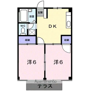シティハイツヤマト【1階】の間取り