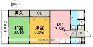 スカイラーク米田Ⅱ【3階】の間取り