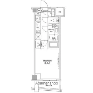 ザ・パークハビオ渋谷クロス【6階】の間取り