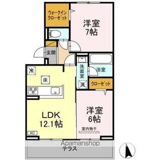 ヴィレオ【1階】の間取り