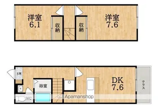レオパレスYAMADATWO【1階】の間取り