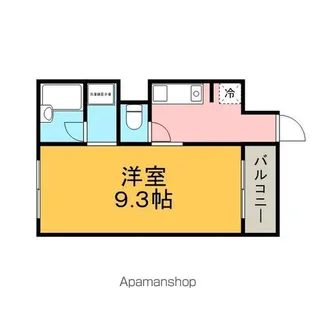 PALAZZODIRATTI【110号室】の間取り