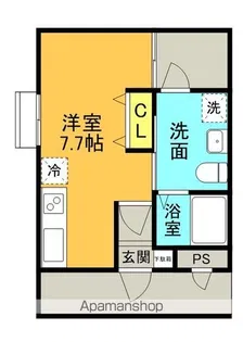 シャンテー宮之阪【1階】の間取り