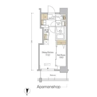 アーバネックス市谷本村町【3階】の間取り