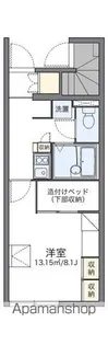 レオパレス玉川【101号室】の間取り