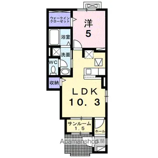 カインドハウスⅢ【1階】の間取り