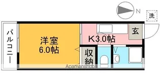コーポ田淵【2階】の間取り