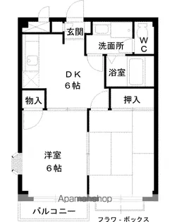 ペルシュワール A【1階】の間取り