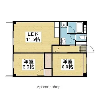サクラメントハイツ【6階】の間取り