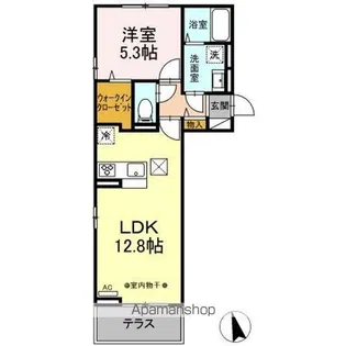 DーROOM清水新居I【1階】の間取り
