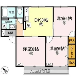 ドリーム末武【1階】の間取り