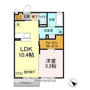 シャンテクレール Ⅰ【2階】の間取り