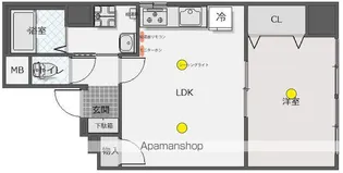 阪上ロイヤルハイツ第二【3階】の間取り