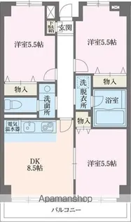 スカイコート【3階】の間取り