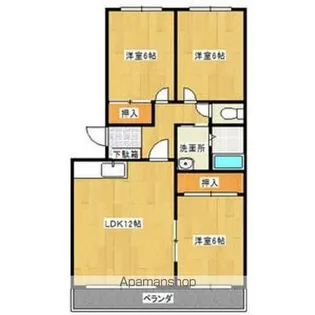 アステル西野【1階】の間取り