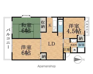 エーデルハイム【3階】の間取り