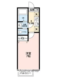 クイーンコンシェル【202号室号室】の間取り