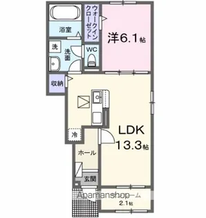 アルバ B【1階】の間取り