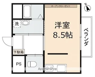 ヴェルス宮脇【1階】の間取り