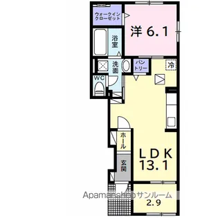 サウス ヴィラⅠ【1階】の間取り