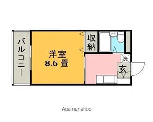コーポ加月【B308号室】の間取り