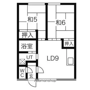 ハイツブレーンビューロー【1階】の間取り