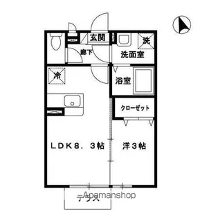 JAM C棟【1階】の間取り